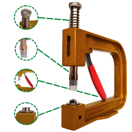 Máquina remachadora de perlas detalles