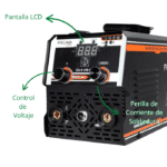 Soldadora Inversora MMA_MIG_TIG 3in1-HR10 Found Tools Controles