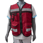 Chaleco brigadista vino morena