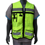 Chaleco brigadista amarillo neón