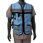 Chaleco brigadista azul cielo
