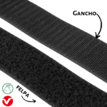 Velcro detalle gancho y felpa