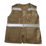 chaleco cazador beige