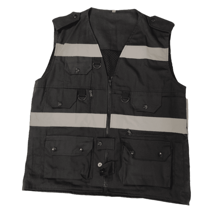 chaleco cazador negro