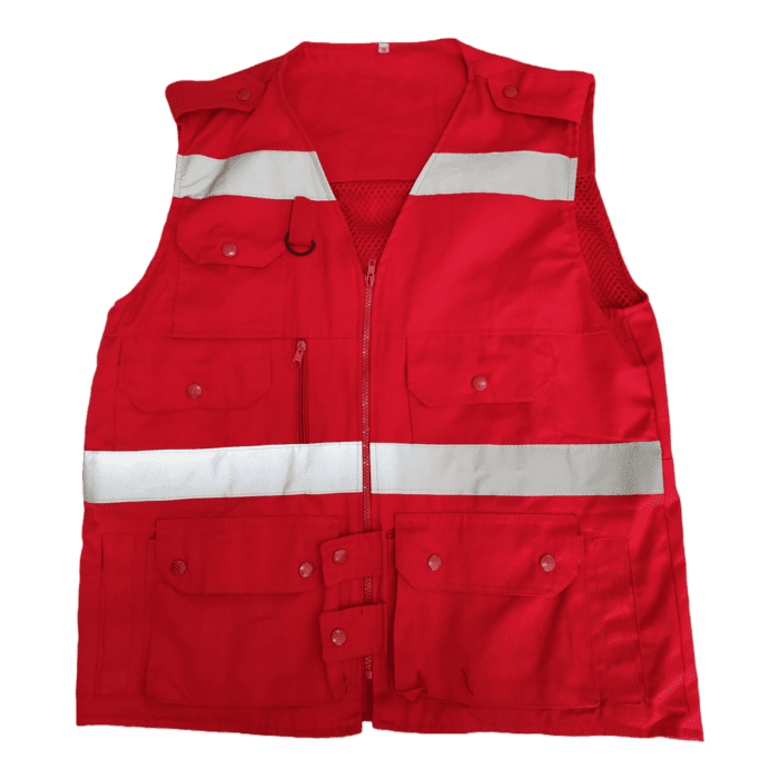 chaleco cazador rojo