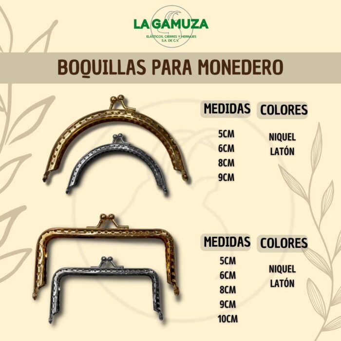 Boquilla para monedero