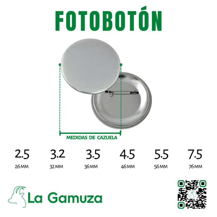 FOTOBOTÓN Medidas