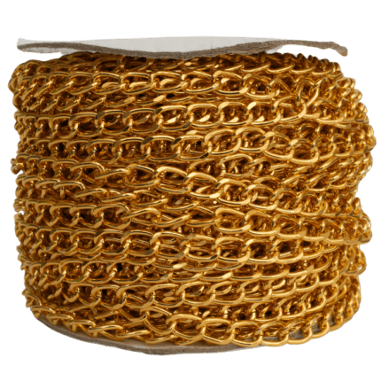 Cadena Aluminio Dorada Chica