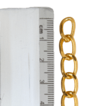 Cadena Aluminio Dorada Chica medida