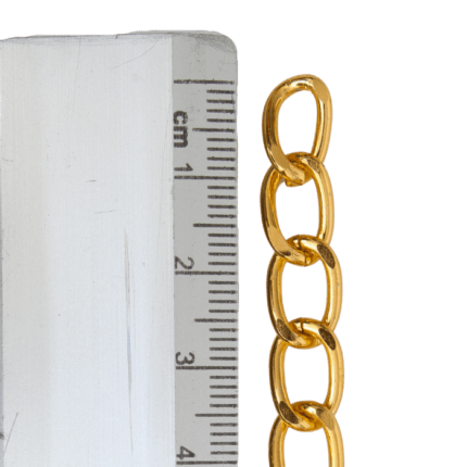 Cadena Aluminio Dorada Chica medida