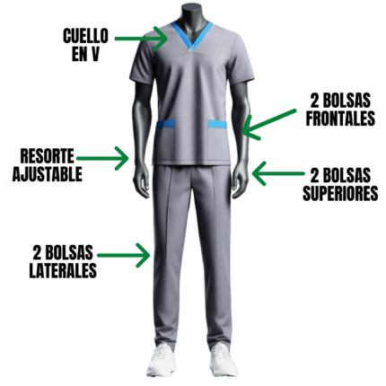 Uniforme Gris especificaciones