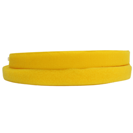 Velcro Amarillo Mango Gancho y felpa