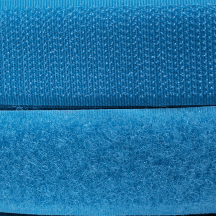 Velcro azul turquesa gancho y felpa