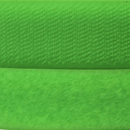 velcro verde limon gancho y felpa