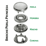 Broche Perla Princesa