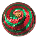 Esferas Navideñas Lentejuela Rojo y Verde 2