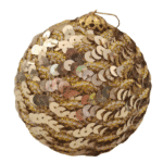 Esferas Navideñas Lentejuela Dorada 1