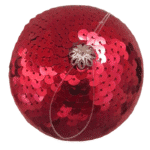 Esferas Navideñas Rojo Lentejuela Paquete Caramelo 2