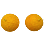 Esferas Navideñas Amarillo Mango Paquete de 2