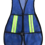 Chaleco de malla azul rey