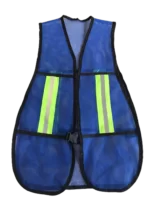 Chaleco de malla azul rey