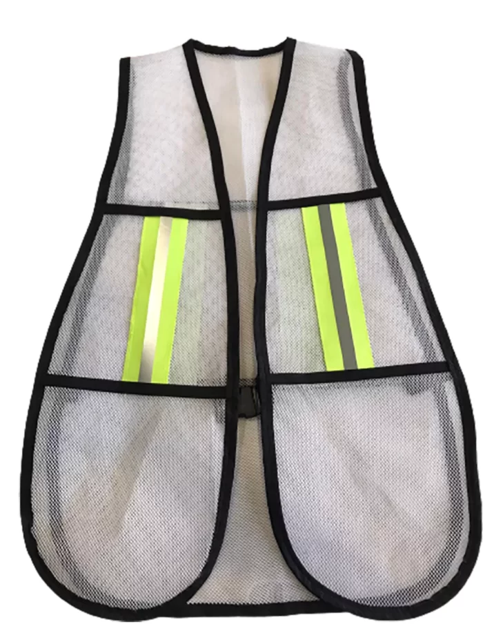 Chaleco de malla blanco