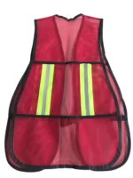 Chaleco de malla rojo